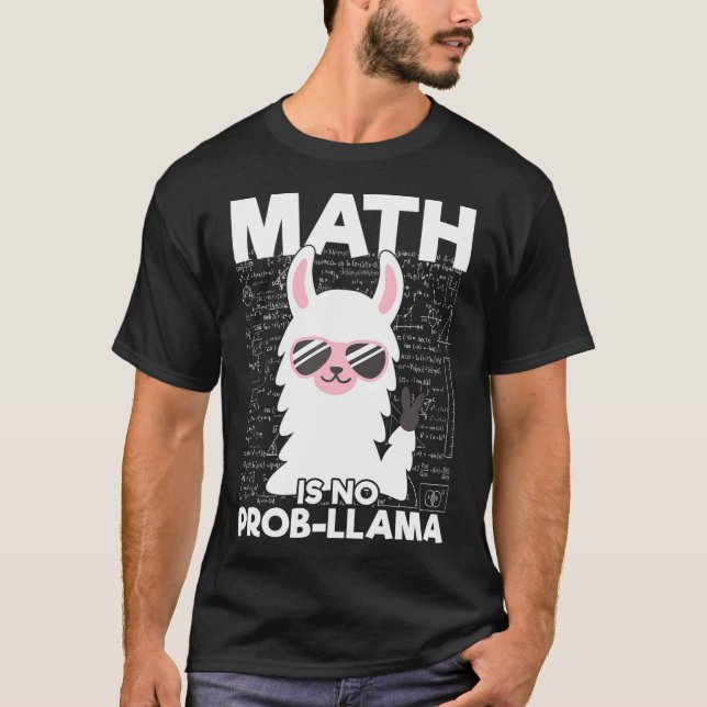 Camiseta Matemática Não É Professor De Matemática Prob-Llam (Frente)
