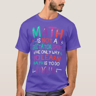 Camiseta matemática não é um esporte espectador a única man