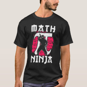Camiseta Matemática Ninja Feita Para Professora De Matemáti