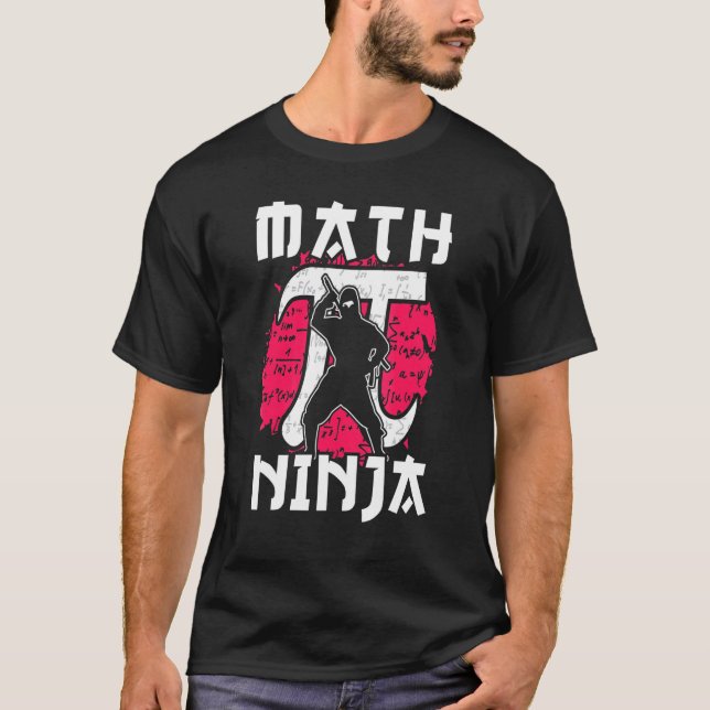 Camiseta Matemática Ninja Feita Para Professora De Matemáti (Frente)