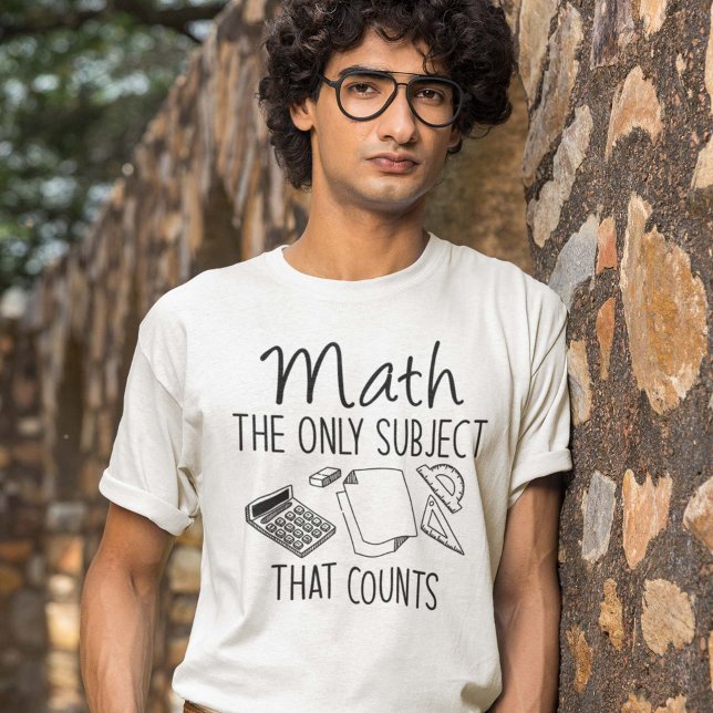 Camiseta Matemática O Único Assunto Que Conta (Math pun shirt)