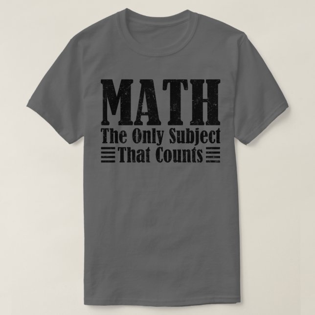 Camiseta Matemática, o único assunto que conta com o financ (Frente do Design)