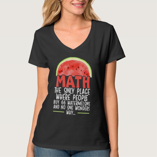 Camiseta Matemática O Único Local Onde O Pessoas Comprar 66 (Frente)