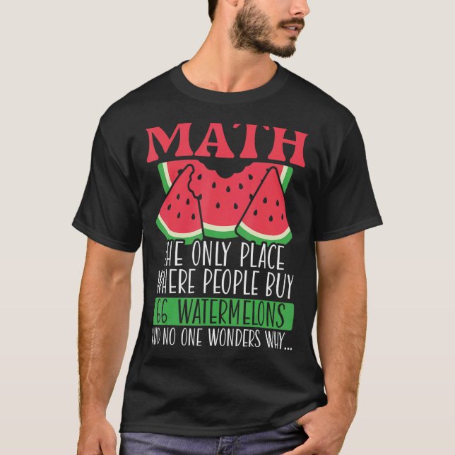 Camiseta Matemática O Único Local Onde O Pessoas Comprar 66 (Frente)