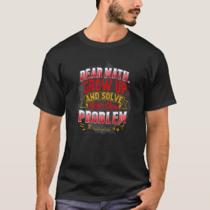 Camiseta Matemática Para Citações Matemáticas Dos Professor