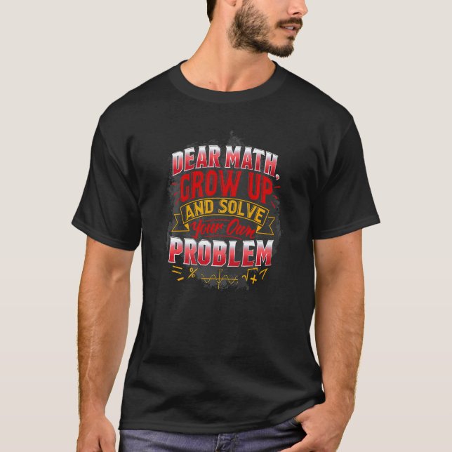 Camiseta Matemática Para Citações Matemáticas Dos Professor (Frente)