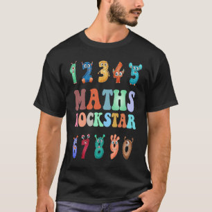 Camiseta Matemática para Meninos ou Meninas Números de Mons