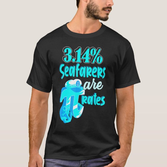 Camiseta Matemática Pi 314 Pirate Pun Parody (Frente)