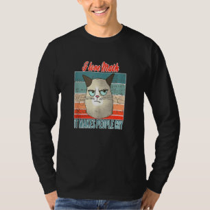 Camiseta Matemática S Para Um Gato De Ciência Do Gênio De M