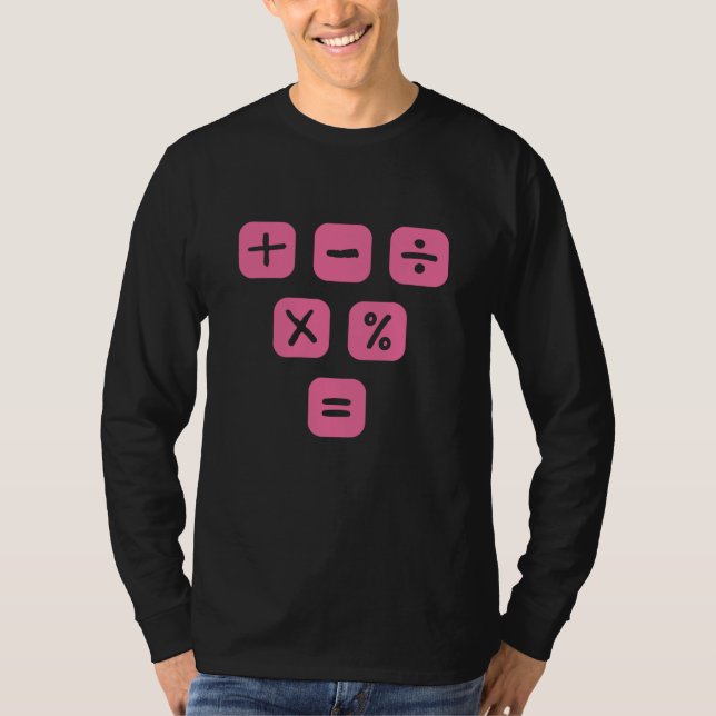Camiseta Matemática Símbolos matemáticos Sinais matemáticos (Frente)