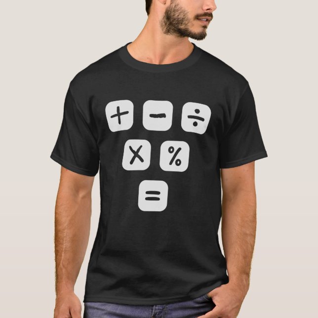 Camiseta Matemática Símbolos matemáticos Sinais matemáticos (Frente)
