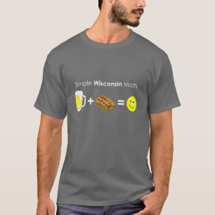 Camiseta Matemática simples de Wisconsin
