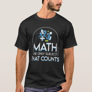 Camiseta Matemática somente sujeita que conta o amante da