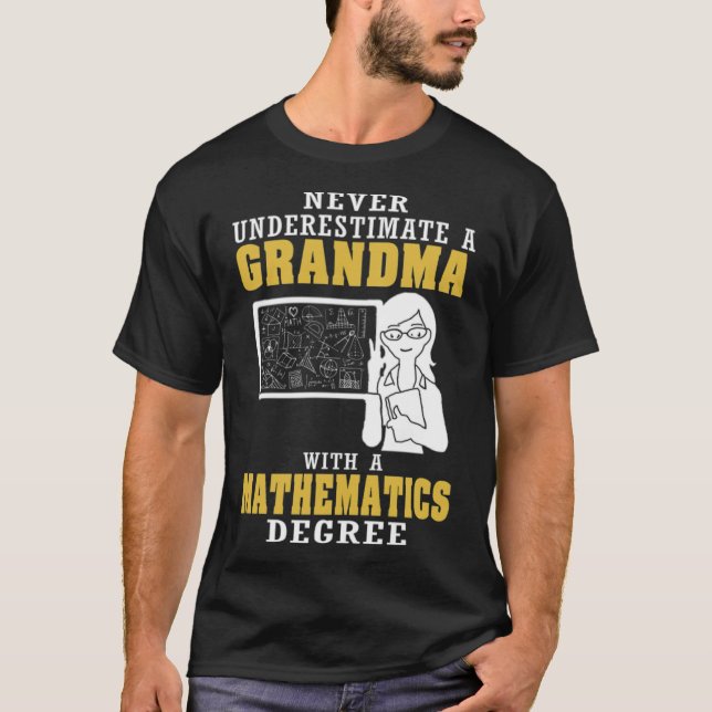 Camiseta Matemática Vovó mustang ocidental (Frente)
