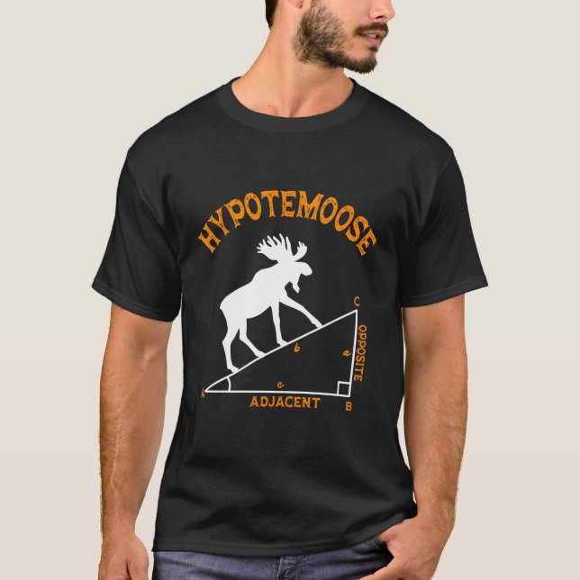 Camiseta Matemático Adjacente Triângulo da Hipotemose Matem (Frente)