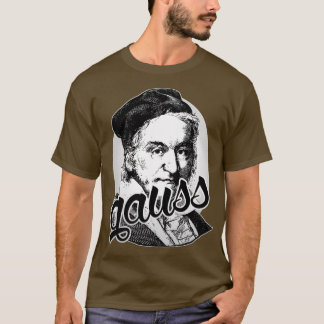 Camiseta Matemático Gauss - gênio cientista Gauss