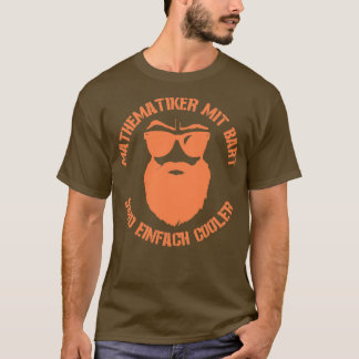 Camiseta Matemático legal com barba de cheio