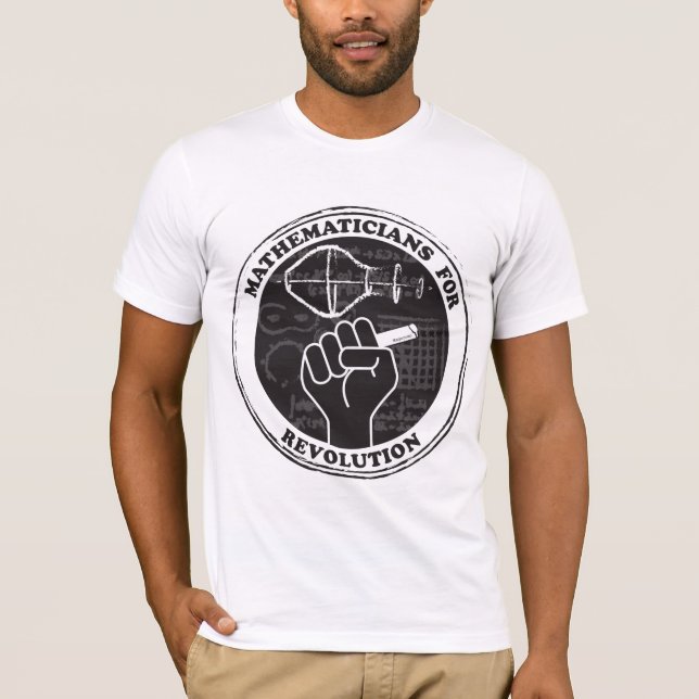 Camiseta Matemáticos da Camisa-T da Revolução (Frente)