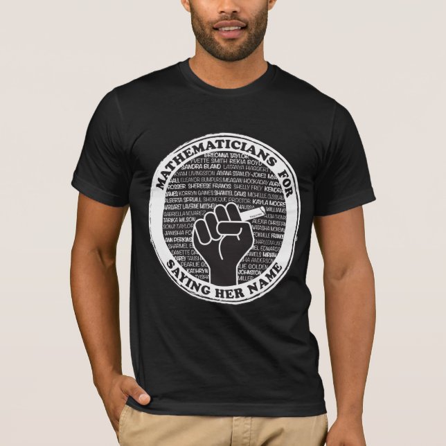 Camiseta Matemáticos por dizer seu nome T-Shirt (Frente)