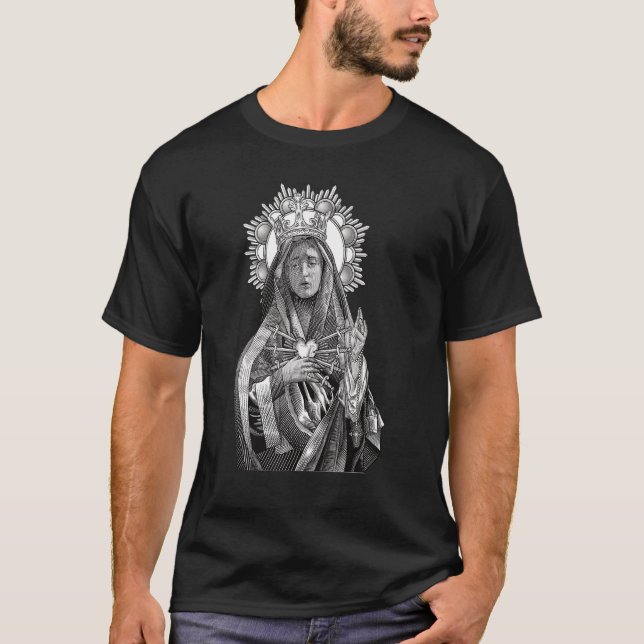 Camiseta Mater Dolorosa Nossa Senhora das Tristezas Virgem  (Frente)