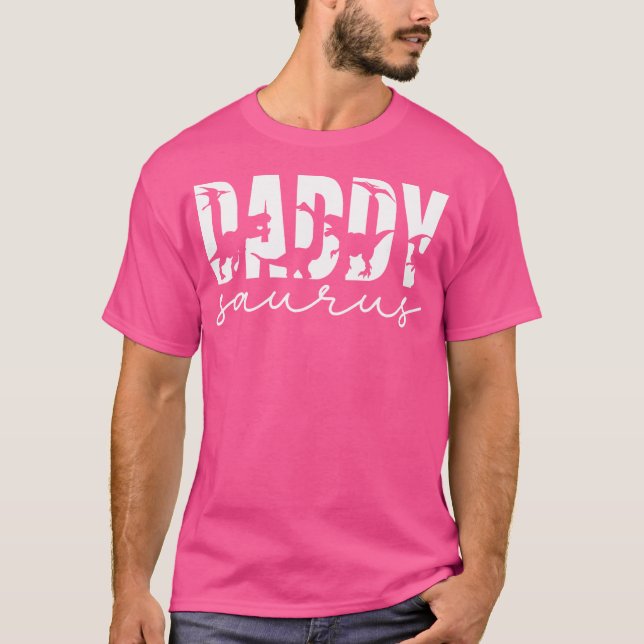 Camiseta Matéria Da Família Surus Daddysaurus Dinosaur T-Re (Frente)