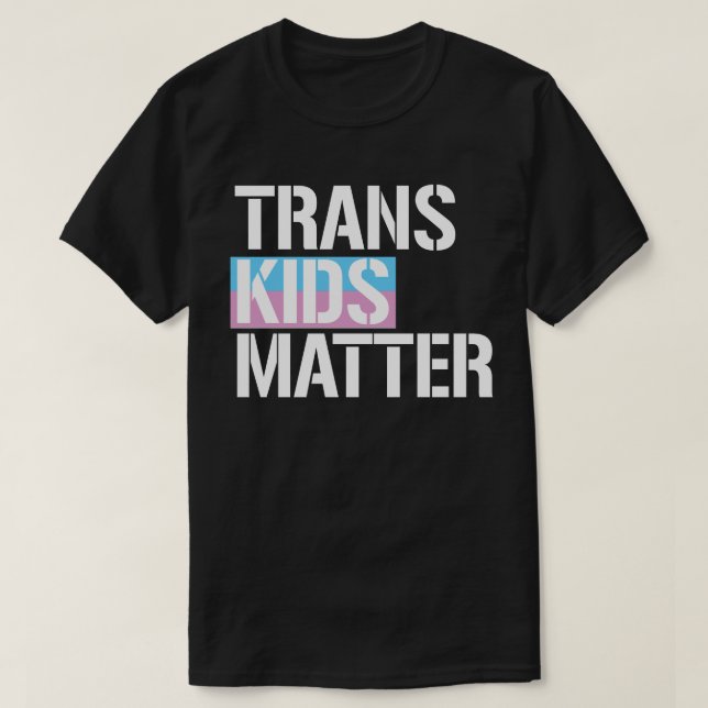 Camiseta Matéria de Crianças Trans (Frente do Design)