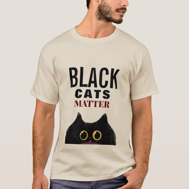 CAMISETA "MATÉRIA DE GATOS NEGROS" (Frente)