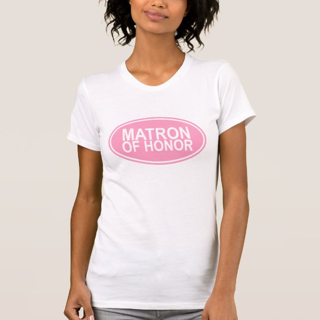 Camiseta Matéria de Honra Casada Oval Rosa (Frente)