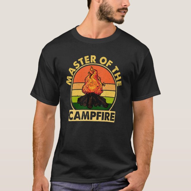 Camiseta Matéria Do Acampamento De Campfire (Frente)