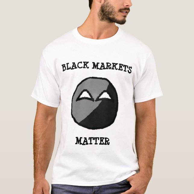 Camiseta Matéria dos mercados negros (Frente)