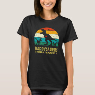 Camiseta Matéria Pai Surus Daddysaurus T Rex Dinosaur