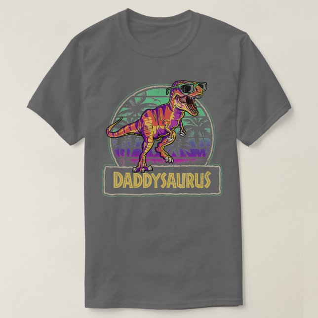 Camiseta Matéria Pai Surus Daddysaurus T Rex Dinosaur (Frente do Design)