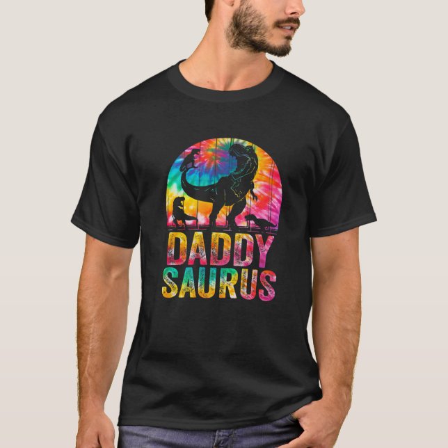 Camiseta Matéria Pai Surus Daddysaurus T Rex Dinosaur (Frente)