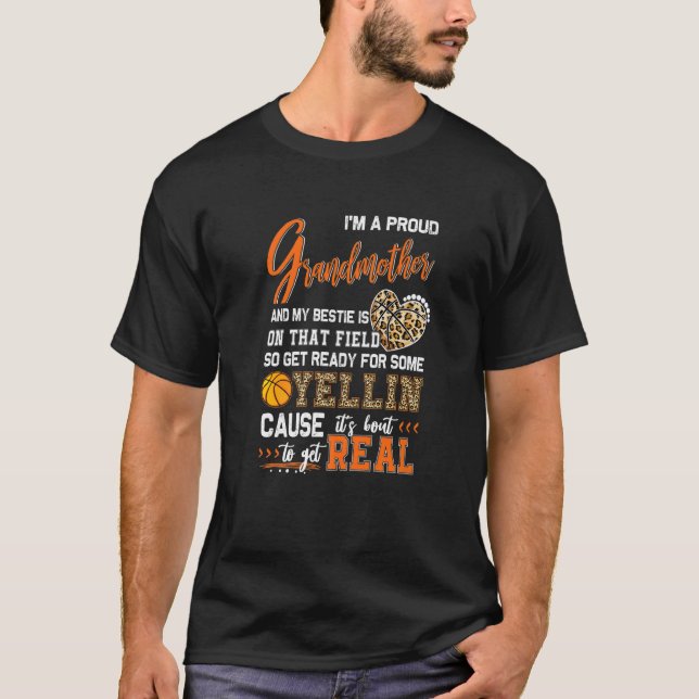 Camiseta Matéria-prima da avó de basquete (Frente)