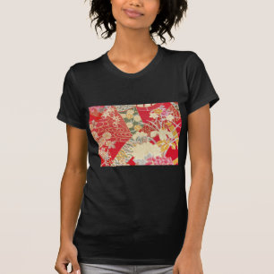 Camiseta Matéria têxtil japonesa do QUIMONO, teste padrã