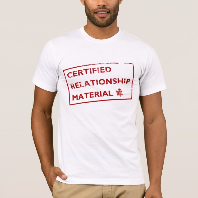 Camiseta Material certificado da relação (Frente)
