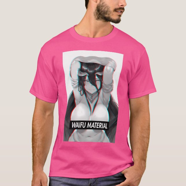 Camiseta Material do Overlord Albedo Waifu (Frente)