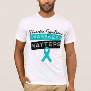 Camiseta Matérias da consciência da síndrome de Tourette
