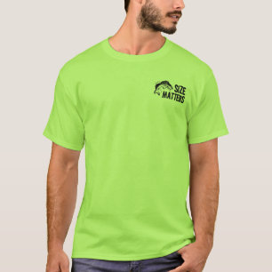 Camiseta Matérias do tamanho! Design engraçado da pesca