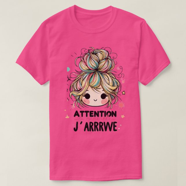 Camiseta Maternelle Enfant Atenção La Maternelle Jchega (Frente do Design)