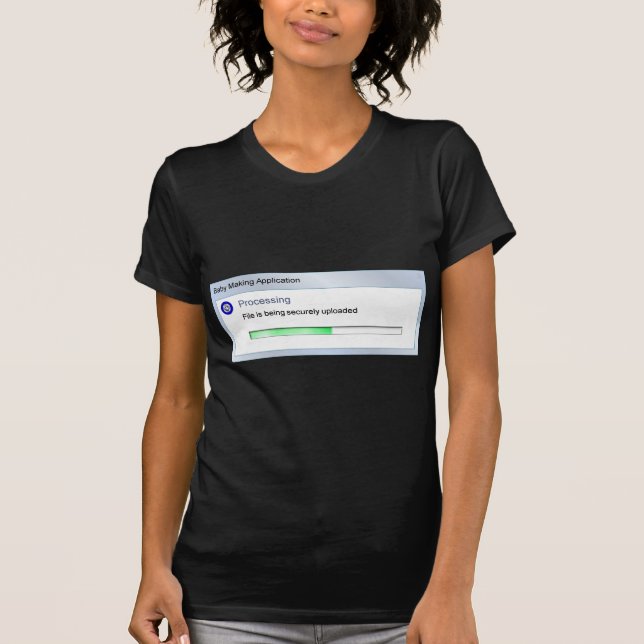 Camiseta Maternidade em andamento da transferência de (Frente)