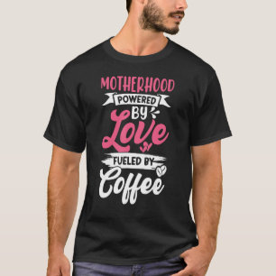 Camiseta Maternidade Energizada Pelo Amor Alimentada Pelo C