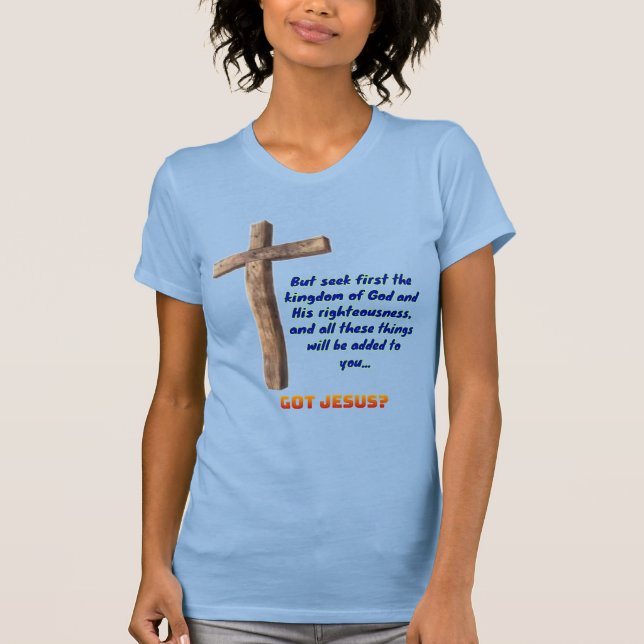 Camiseta Mateus 6:33 Cruz (Frente)