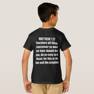 Camiseta Mateus 7:12 Tipografia da Bíblia KJV