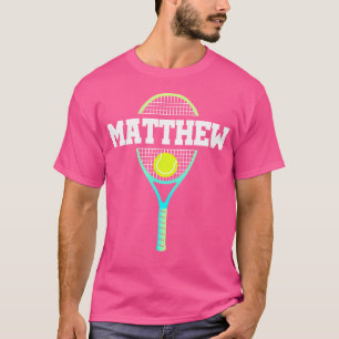 Camiseta Mateus Name Tênis Player Ball And Racket Sp