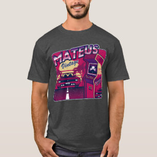 Camiseta Mateus Personalizado Gamer Antigo 80s 90s