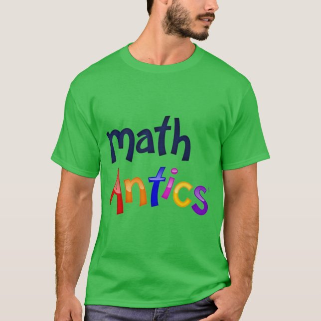 Camiseta Math Antics Colorful Logo (Frente)