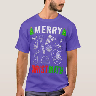 Camiseta Math Christmas Merry Christmas Math Teacher Women