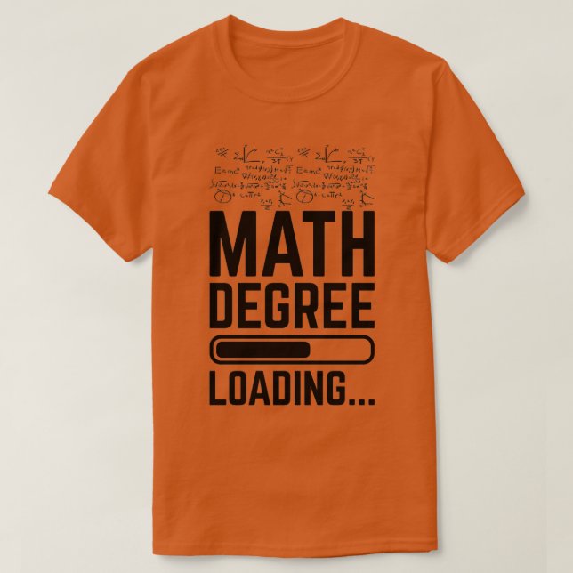Camiseta Math Degree Loading (Frente do Design)