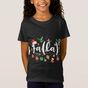 Camiseta Math Fa La 8 Papais noeis Penhor de Natal Estudo